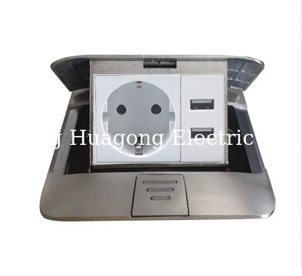 Gcc Plug Grounding Three Way Floor Outlet Box USB Pop Up GCC Pass Plug Socket
