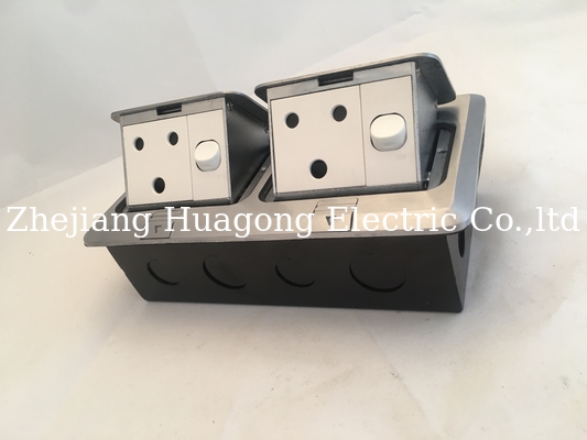 Usb Pop Up Floor Outlet Box Electrical Sockets 20Amps With Switch Brass Golden