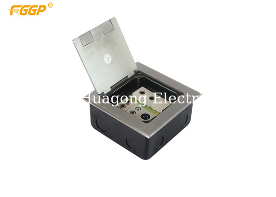 Waterproof Electrical Raised Floor Box Systems Under Floor Flush Outlet Box For Supermarket