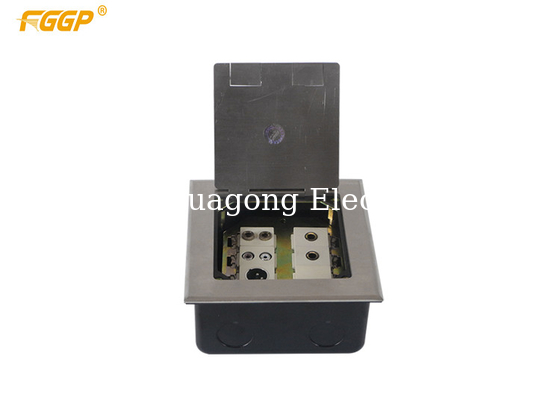 Waterproof Electrical Raised Floor Box Systems Under Floor Flush Outlet Box For Supermarket