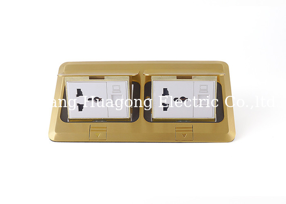 250 Volt 13 Amp Floor Mounted Duplex Receptacle Fire - Proof Soft Pop Up Type