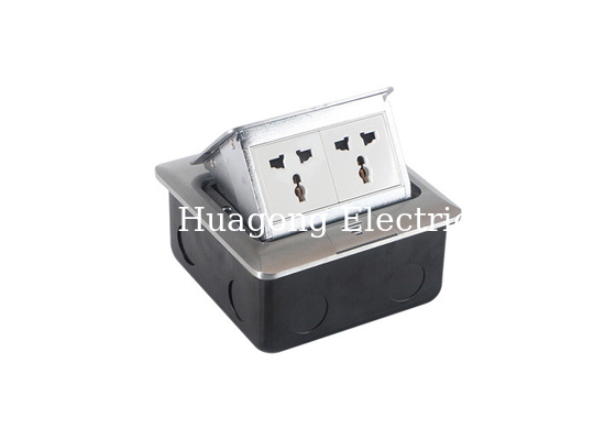 Built - In Pop Up Floor Outlet With Double Positions India International Type Socket