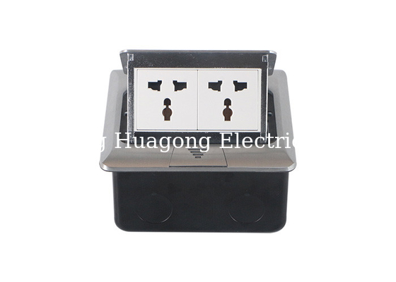 Built - In Pop Up Floor Outlet With Double Positions India International Type Socket