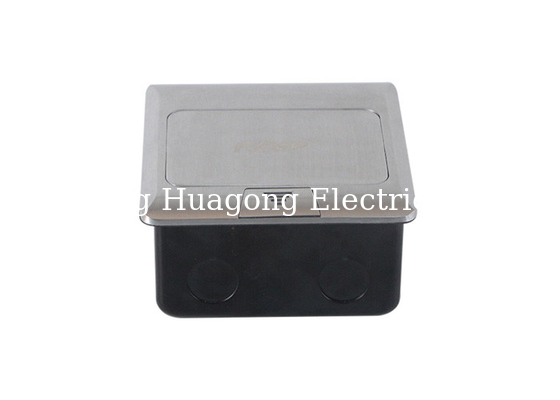 45x45 mm Pop Up Floor Socket Double Ways European CEE 7 Schuko Outlet 16A 250V