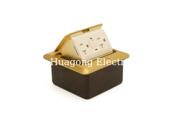 Pop Up Floor Mounted Electrical Receptacle American Standard ANSI / NEMA Level