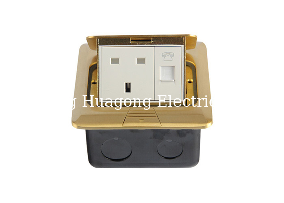 Multi - Application Brass Floor Socket  Pop Up Type With Cast Iron Junction Box