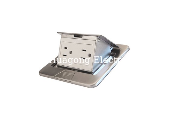 Stainless Steel Floor Duplex Receptacle15A 125VAC 60Hz UL / CUL Approval