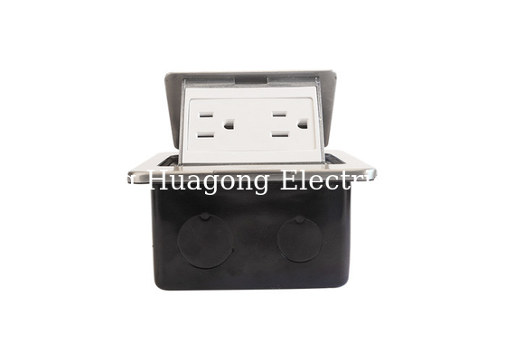 3.4A 5V Output USB Dual Charger Pop Up Floor Outlet Stainless Steel UL / CUL Listed