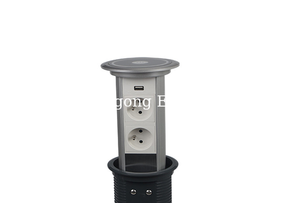 Flame - Resisting Kitchen Worktop Pop Up Power Outlet With 1.75m Length Cable