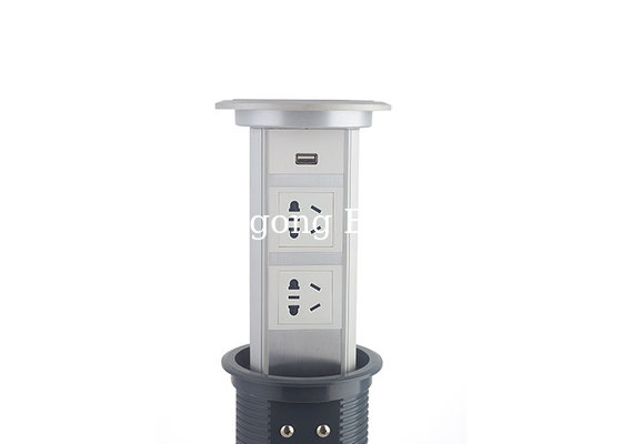 Auto Retractable Power Outlet Kitchen With 1.75m 10A 250V IEC C13 To AC Power Cord