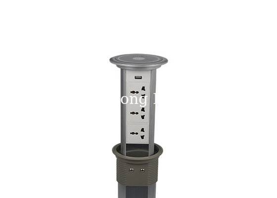 Vertical Motorised Kitchen Pop Up Sockets , Pull Out Sockets Kitchen With USB Connector