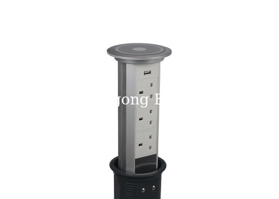 Easy Installation Pop Up Kitchen Plug Sockets Risen And Fallen Automatically