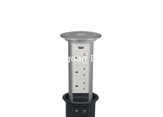 Easy Installation Pop Up Kitchen Plug Sockets Risen And Fallen Automatically