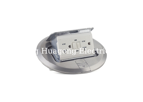 Aluminium Cover IP Rated Floor Box Circle Shape With Cast - Iron Junction Box