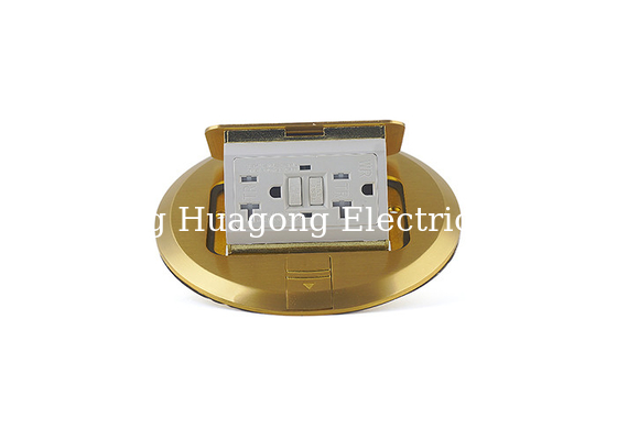 110V - 250V Waterproof Floor Outlet With Tamper / Weather Resistant Device