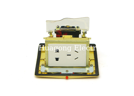 16A 250V Square Electrical Outlet Pop Out High Impact And Mechanical Strength