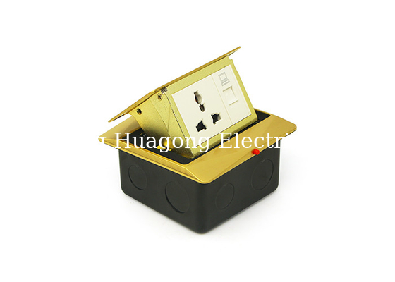 Watertight Floor Mounted Plug Sockets Concrete Flooring Mounted With Network Port