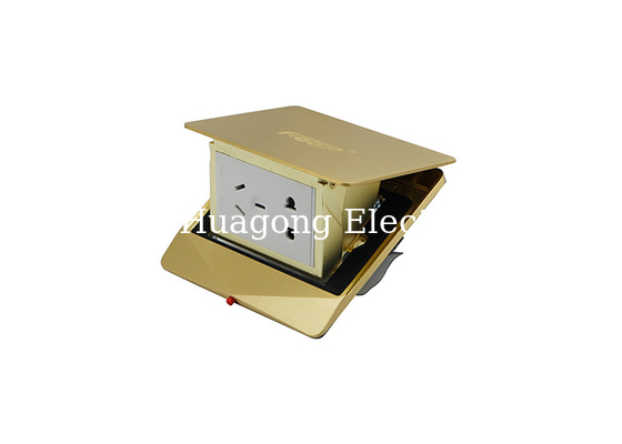 Marble Flooring Mounted Waterproof Floor Outlet With Universal Electrical Plugs Sockets