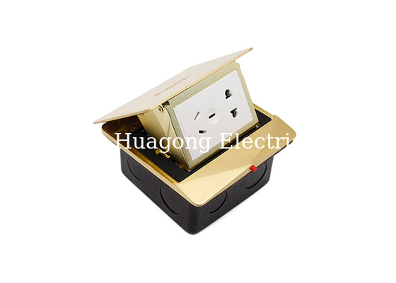 Commercial Waterproof Floor Outlet , Soft Pop Up Power Socket Floor Mounted