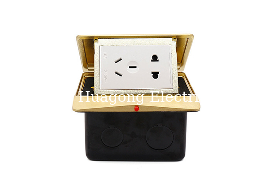Commercial Waterproof Floor Outlet , Soft Pop Up Power Socket Floor Mounted