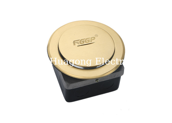 IP65 Rated Round Floor Socket , Electrical Floor Receptacle Long Life