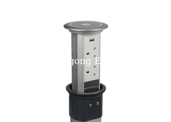 Built In Type Pop Up Counter Outlet Convenient With 1 x USB Charging Socket