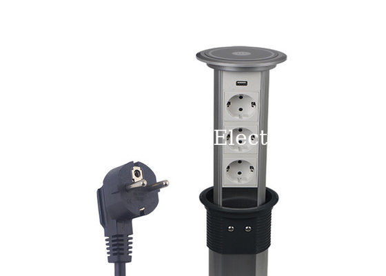 Smart Conference Table Pop Up Outlets High Safety With Anti - Pinch Protection