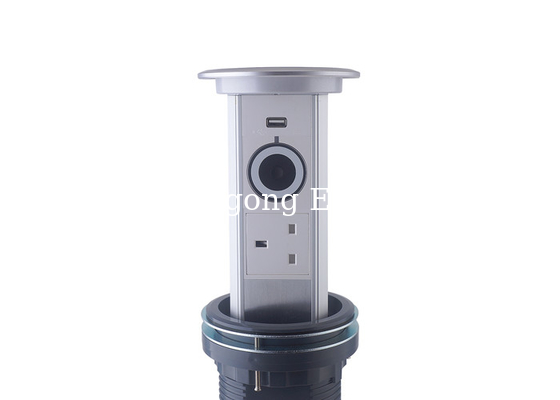 Built In Type Countertop Plug Sockets One Key Design High Temperature Resistant
