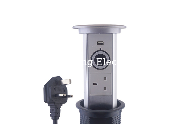 Built In Type Countertop Plug Sockets One Key Design High Temperature Resistant
