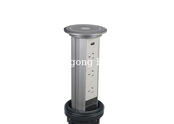 Automatic Motorized Pop Up Socket 3 x AU Outlets For Kitchen Worktop
