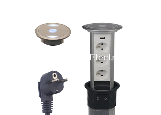 Motorized Pop Up Power Points Kitchen Bench High Safety With Electricity Protection