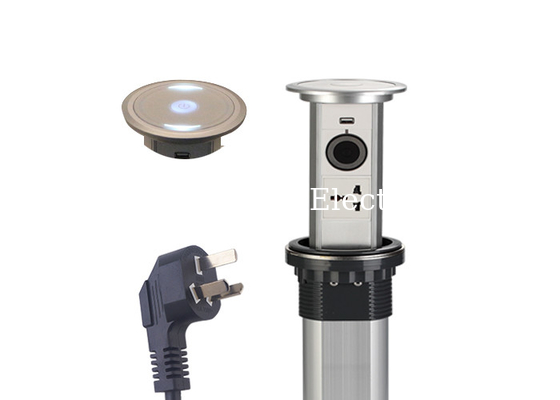 250 Volt 13 Amp Motorized Pop Up Socket , International Type Pop Up Socket With Speaker