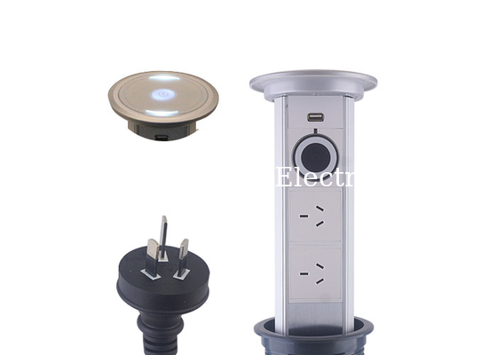 2 x AU Outlets Outlets Automatic Pop Up Socket Durable High Temperature Resistant