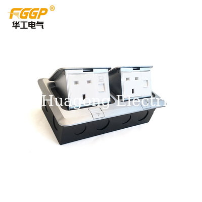 Durable Table Mounted Double Floor Socket For Double Networking Telephoned