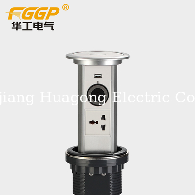 Kitchen Intelligent USB Motorized Pop Up Outlet Us Plug Waterproof With Bluetooth Audio
