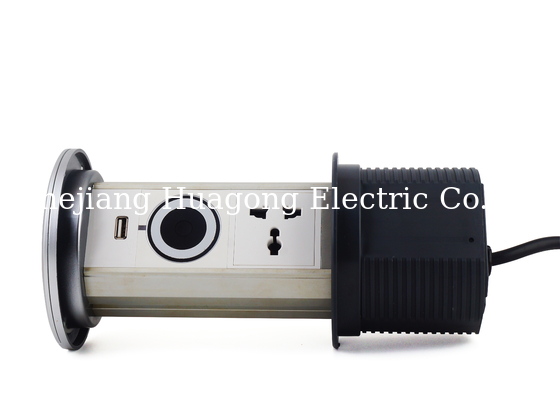 Intelligent Kitchen Pull Up Socket Desktop Power Sockets With USB Port
