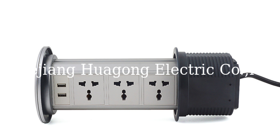 Durable Kitchen Pull Up Socket Tabletop Power Socket 4 Universal Outlet