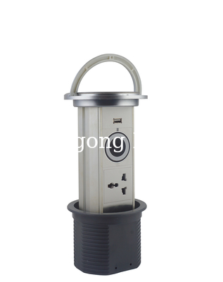 110 - 250V 16A Uk Kitchen Pop Up Sockets , Table Top Electrical Outlets Bluetooth