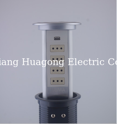 Italy Design Hidden Style Desktop Plug Sockets For Conference Table Worktop