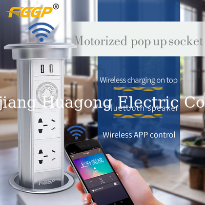 Electric 3 X Israel TUV Pop Up Counter Outlet For Office Table