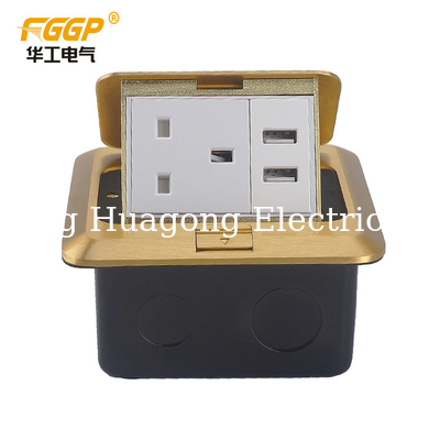 Waterproof 120mm X 120mm SASO Floor Socket Box Residential
