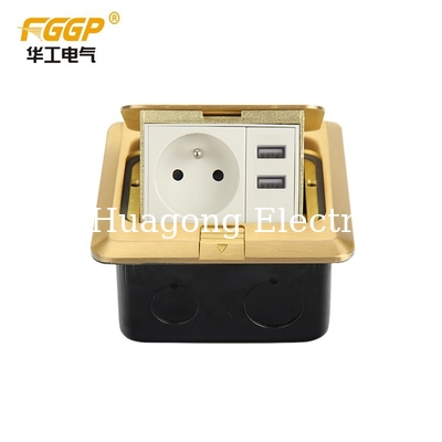 Waterproof Brass SASO Hidden Floor Socket Pop Up Type