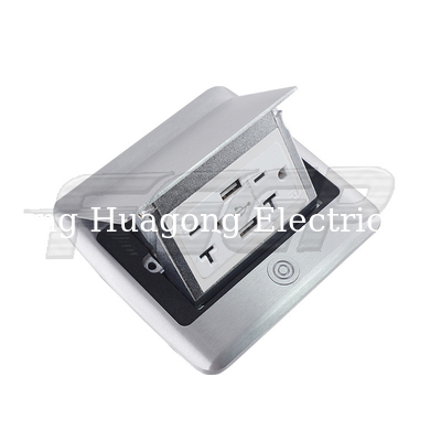 15a Duplex Pop Up Floor Socket Outlet OEM For Residential
