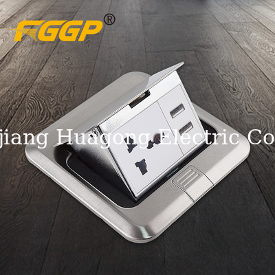 13 Amp 220v Floor Mounted Switched Socket Outlet With Junction Box