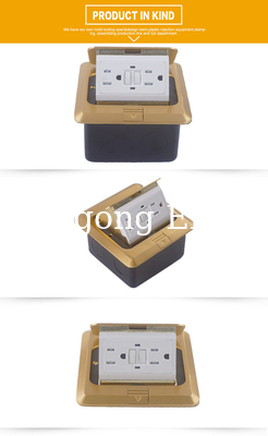 Waterproof Pop Up Floor Socket 16A Floor Mounted Socket