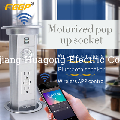 Kitchen Tabletop Motorised Pop Up Socket 13A For Conferencing Room