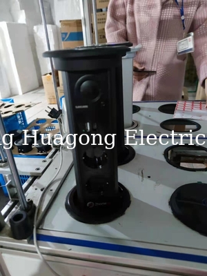 Intelligent Motorized Pop Up Socket Aluminum Tabletop Pop Up Socket