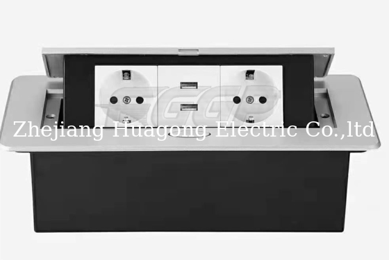 Residential Conference Table Pop Up Outlets With USB Type C