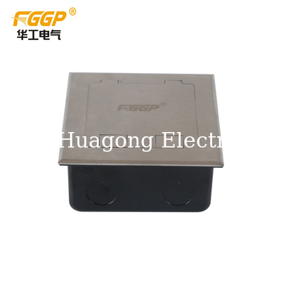 16A Stainless Steel Floor Socket Box Usb Cover QR35A Socket Outlet Box