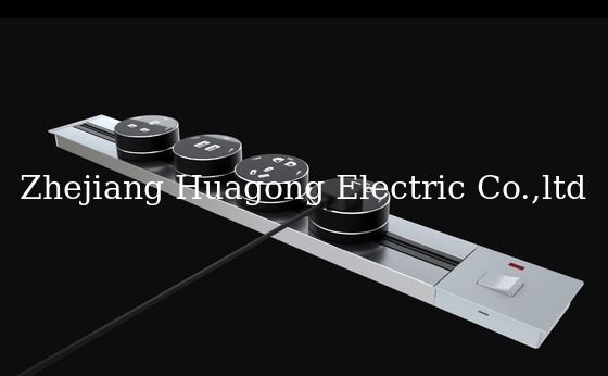 FGGP Popular Desktop Track Sockets/ Universal Kitchen Track Socket/ Power Socket Rail Outlet